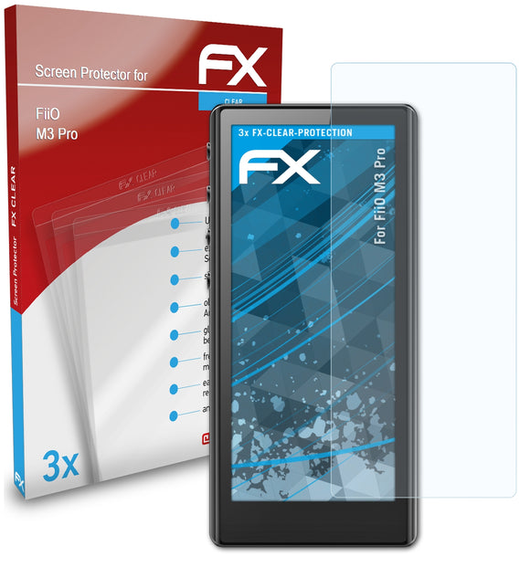 atFoliX FX-Clear Schutzfolie für FiiO M3 Pro