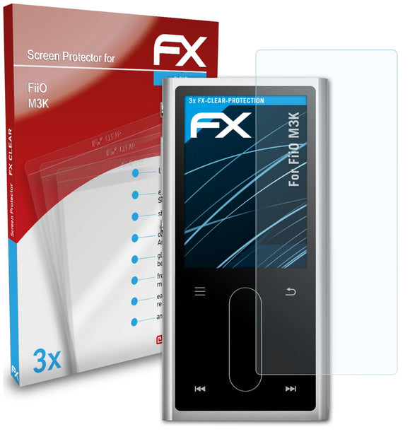 atFoliX FX-Clear Schutzfolie für FiiO M3K