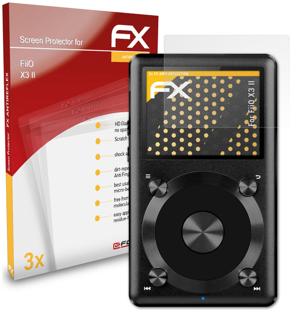 atFoliX FX-Antireflex Displayschutzfolie für FiiO X3 II