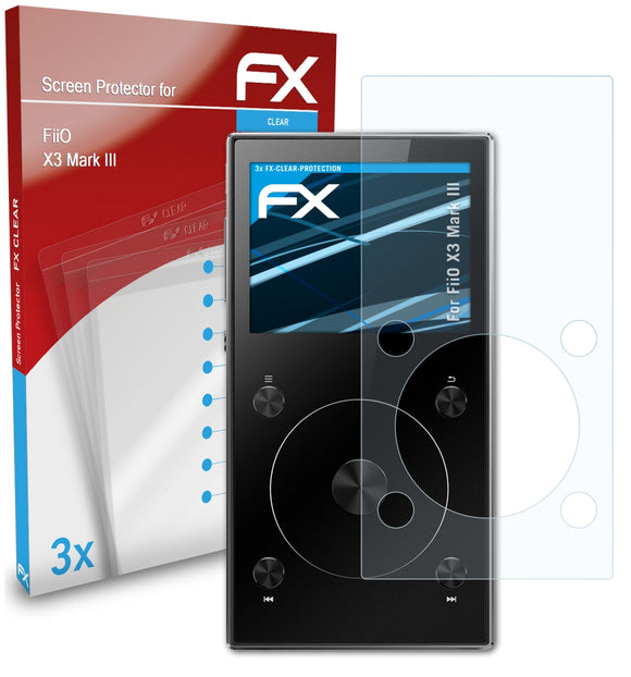 atFoliX FX-Clear Schutzfolie für FiiO X3 Mark III