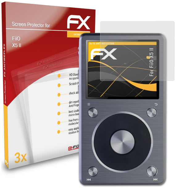 atFoliX FX-Antireflex Displayschutzfolie für FiiO X5 II