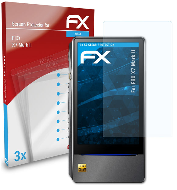 atFoliX FX-Clear Schutzfolie für FiiO X7 Mark II
