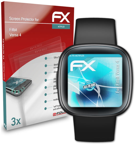 atFoliX FX-ActiFleX Displayschutzfolie für Fitbit Versa 4