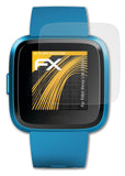 Panzerfolie atFoliX kompatibel mit Fitbit Versa Lite Edition, entspiegelnde und stoßdämpfende FX (3X)