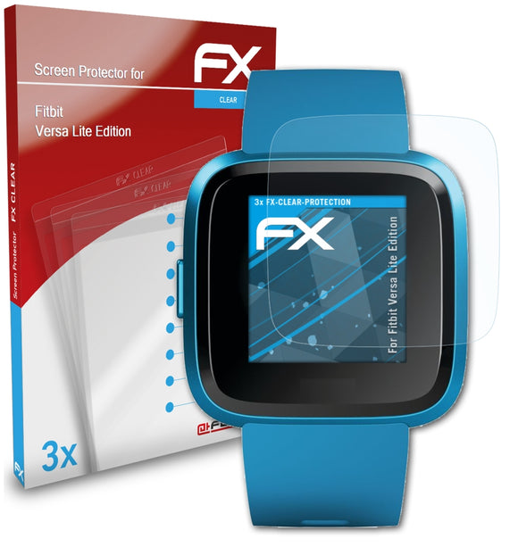 atFoliX FX-Clear Schutzfolie für Fitbit Versa Lite Edition