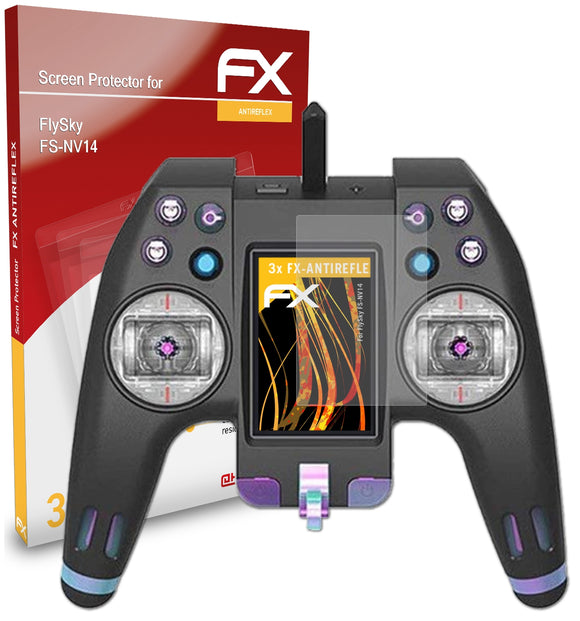 atFoliX FX-Antireflex Displayschutzfolie für FlySky FS-NV14