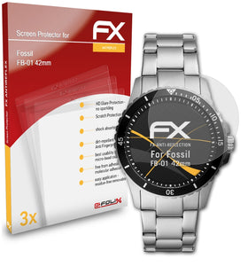 atFoliX FX-Antireflex Displayschutzfolie für Fossil FB-01 (42mm)