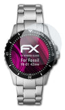 Glasfolie atFoliX kompatibel mit Fossil FB-01 42mm, 9H Hybrid-Glass FX