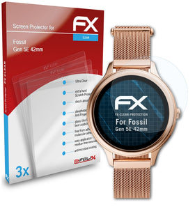 atFoliX FX-Clear Schutzfolie für Fossil Gen 5E (42mm)