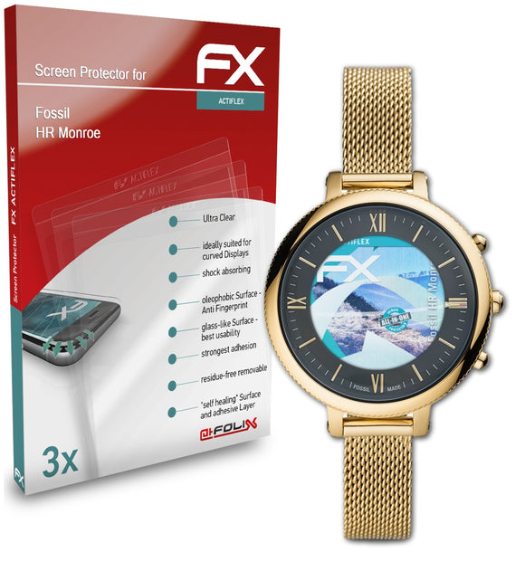 atFoliX FX-ActiFleX Displayschutzfolie für Fossil HR Monroe