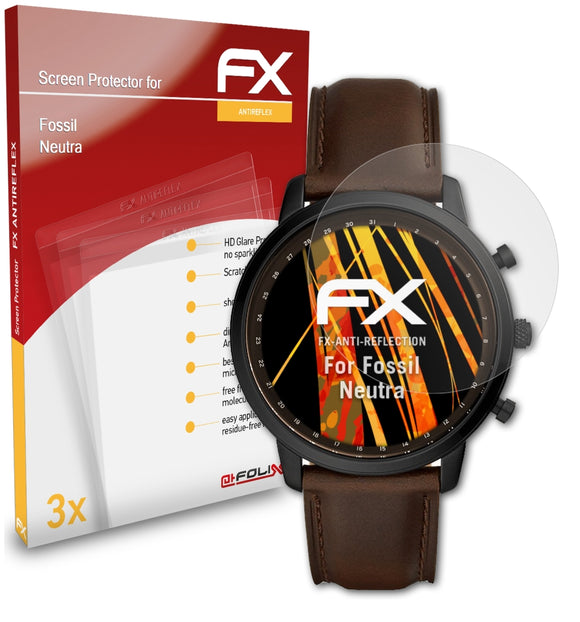 atFoliX FX-Antireflex Displayschutzfolie für Fossil Neutra