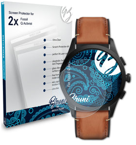 Bruni Basics-Clear Displayschutzfolie für Fossil Q Activist