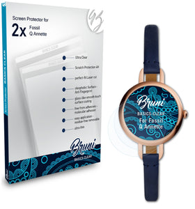 Bruni Basics-Clear Displayschutzfolie für Fossil Q Annette