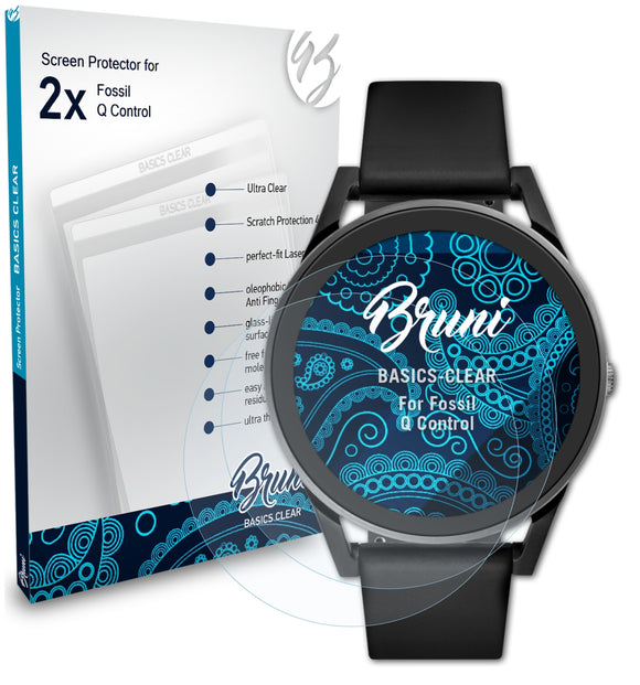 Bruni Basics-Clear Displayschutzfolie für Fossil Q Control