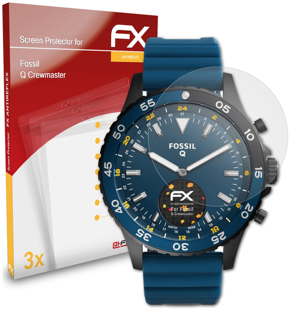 atFoliX FX-Antireflex Displayschutzfolie für Fossil Q Crewmaster