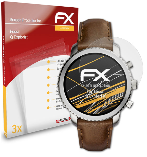 atFoliX FX-Antireflex Displayschutzfolie für Fossil Q Explorist