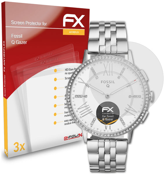 atFoliX FX-Antireflex Displayschutzfolie für Fossil Q Gazer
