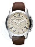 Schutzfolie Bruni kompatibel mit Fossil Q Grant, glasklare (2X)