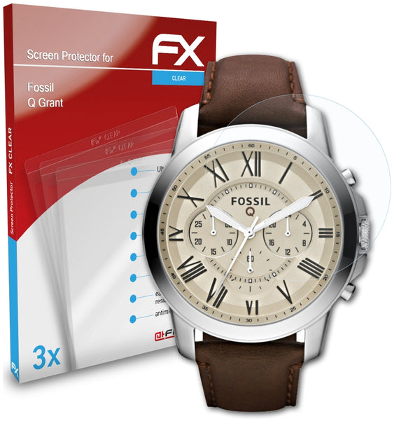 atFoliX FX-Clear Schutzfolie für Fossil Q Grant