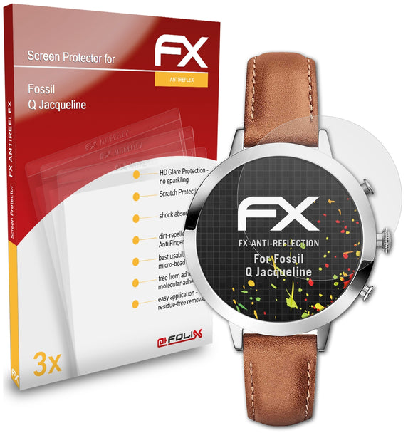 atFoliX FX-Antireflex Displayschutzfolie für Fossil Q Jacqueline