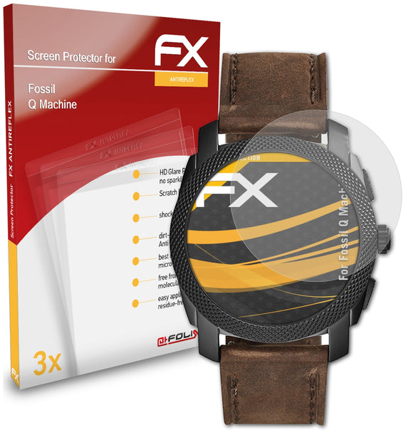 atFoliX FX-Antireflex Displayschutzfolie für Fossil Q Machine