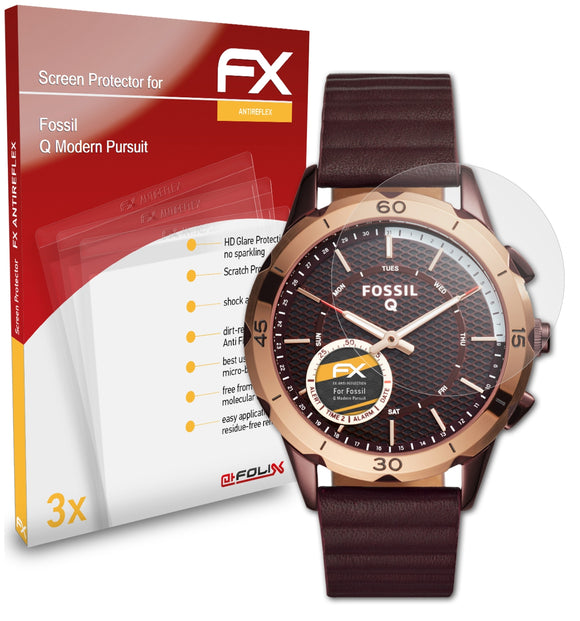 atFoliX FX-Antireflex Displayschutzfolie für Fossil Q Modern Pursuit