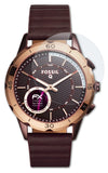 Glasfolie atFoliX kompatibel mit Fossil Q Modern Pursuit, 9H Hybrid-Glass FX