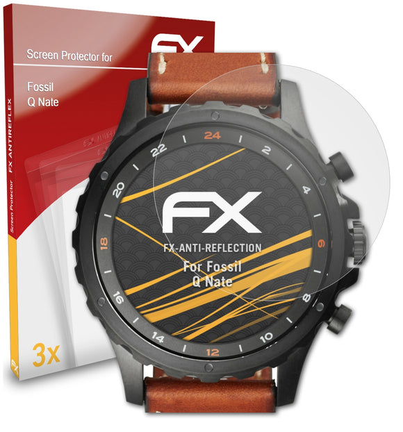 atFoliX FX-Antireflex Displayschutzfolie für Fossil Q Nate