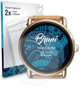 Bruni Basics-Clear Displayschutzfolie für Fossil Q Wander