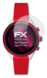 Glasfolie atFoliX kompatibel mit Fossil Sport 41 mm, 9H Hybrid-Glass FX