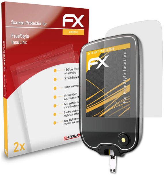 atFoliX FX-Antireflex Displayschutzfolie für FreeStyle InsuLinx