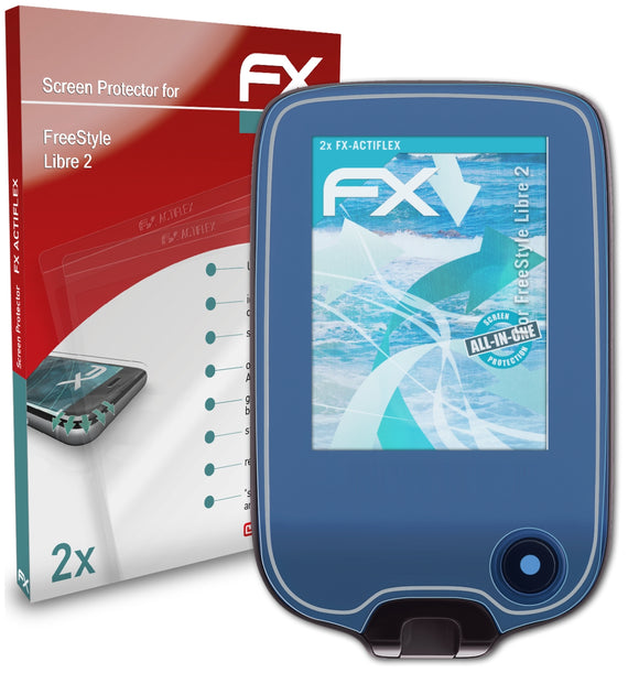 atFoliX FX-ActiFleX Displayschutzfolie für FreeStyle Libre 2