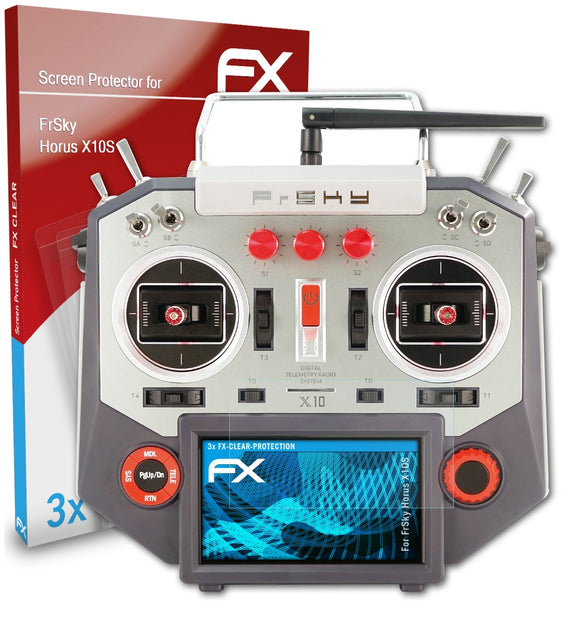 atFoliX FX-Clear Schutzfolie für FrSky Horus X10S