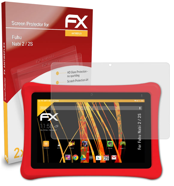 atFoliX FX-Antireflex Displayschutzfolie für Fuhu Nabi 2 / 2S