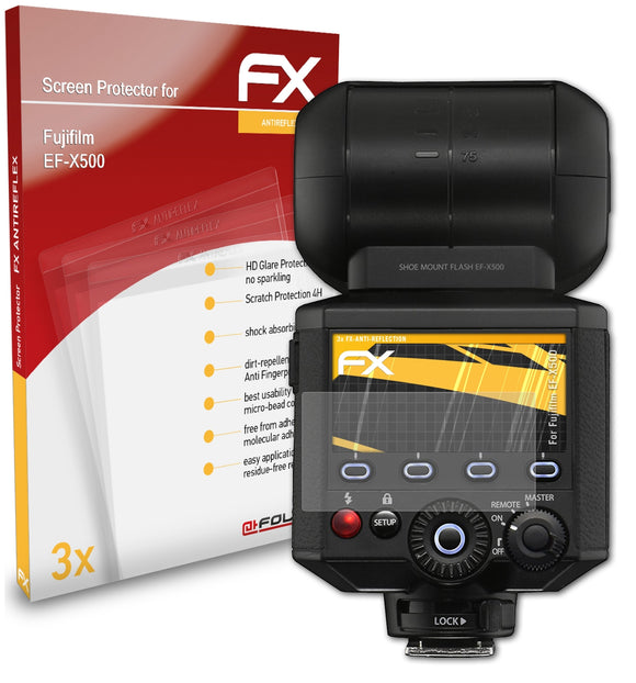 atFoliX FX-Antireflex Displayschutzfolie für Fujifilm EF-X500