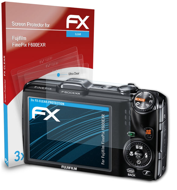 atFoliX FX-Clear Schutzfolie für Fujifilm FinePix F600EXR