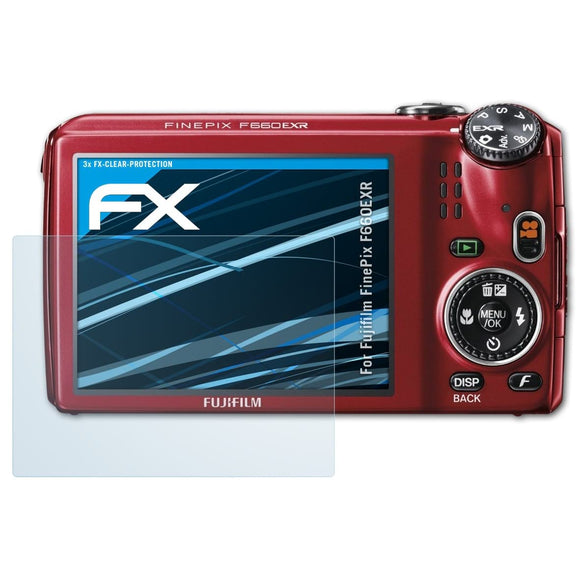 atFoliX FX-Clear Schutzfolie für Fujifilm FinePix F660EXR