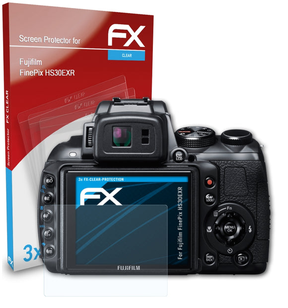 atFoliX FX-Clear Schutzfolie für Fujifilm FinePix HS30EXR