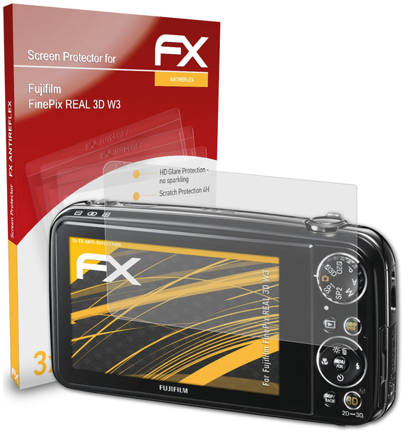 atFoliX FX-Antireflex Displayschutzfolie für Fujifilm FinePix REAL 3D W3