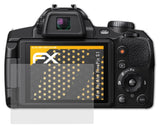 Panzerfolie atFoliX kompatibel mit Fujifilm FinePix S1, entspiegelnde und stoßdämpfende FX (3X)