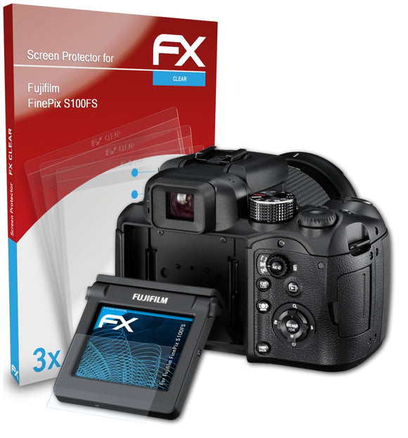 atFoliX FX-Clear Schutzfolie für Fujifilm FinePix S100FS