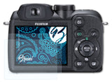 Schutzfolie Bruni kompatibel mit Fujifilm FinePix S1500, glasklare (2X)