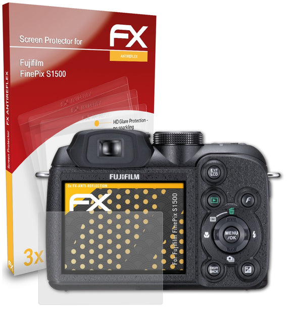 atFoliX FX-Antireflex Displayschutzfolie für Fujifilm FinePix S1500
