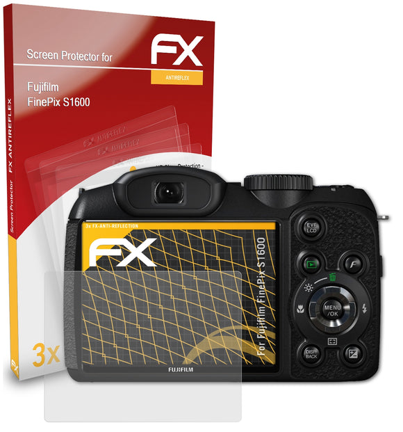 atFoliX FX-Antireflex Displayschutzfolie für Fujifilm FinePix S1600