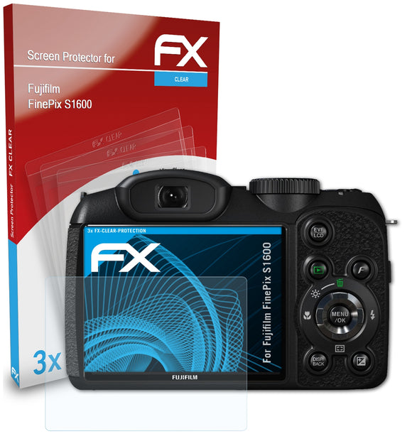 atFoliX FX-Clear Schutzfolie für Fujifilm FinePix S1600