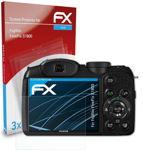 atFoliX FX-Clear Schutzfolie für Fujifilm FinePix S1800