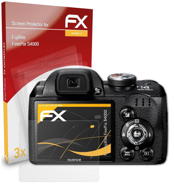 atFoliX FX-Antireflex Displayschutzfolie für Fujifilm FinePix S4000