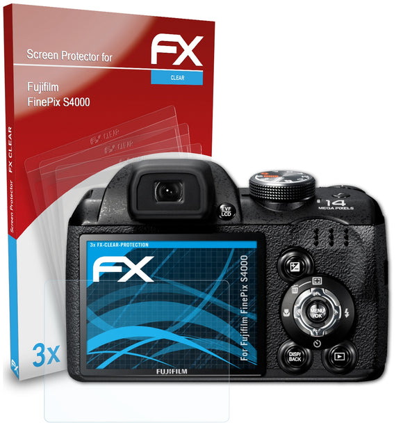 atFoliX FX-Clear Schutzfolie für Fujifilm FinePix S4000