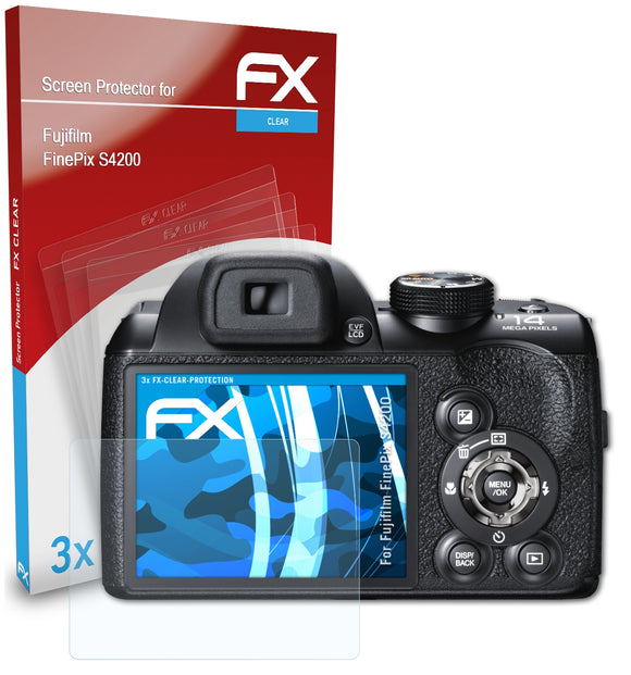 atFoliX FX-Clear Schutzfolie für Fujifilm FinePix S4200