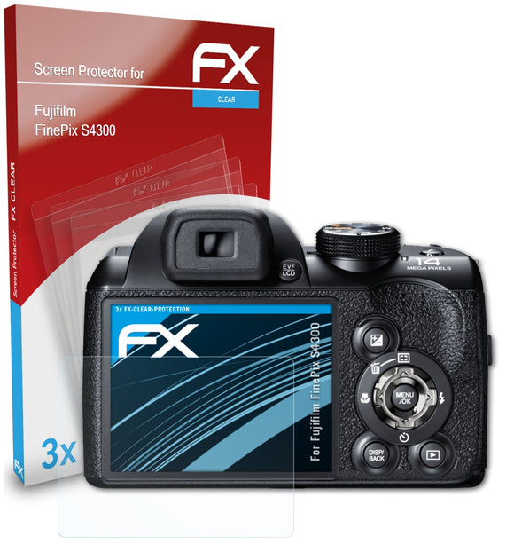 atFoliX FX-Clear Schutzfolie für Fujifilm FinePix S4300